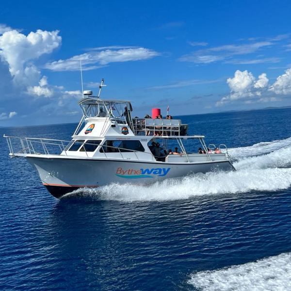 a small boat in a body of water