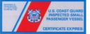 US Coast Guard Inspected badge