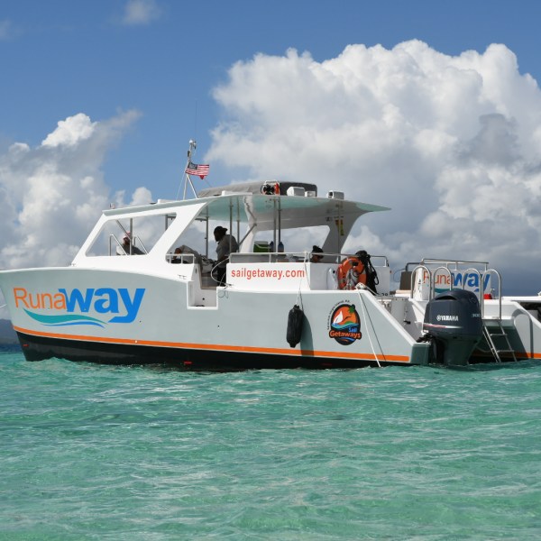 a small boat in a body of water