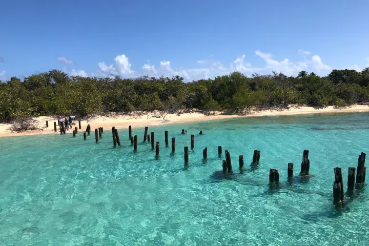 a group of people standing next to a body of water