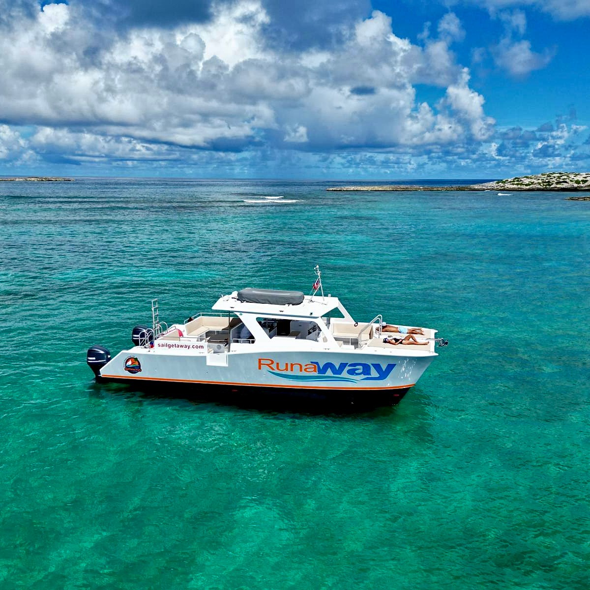 a small boat in a body of water